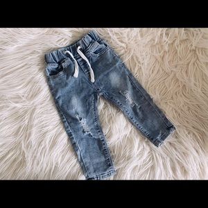 Little Bipsy Light Wash Distressed Jeans